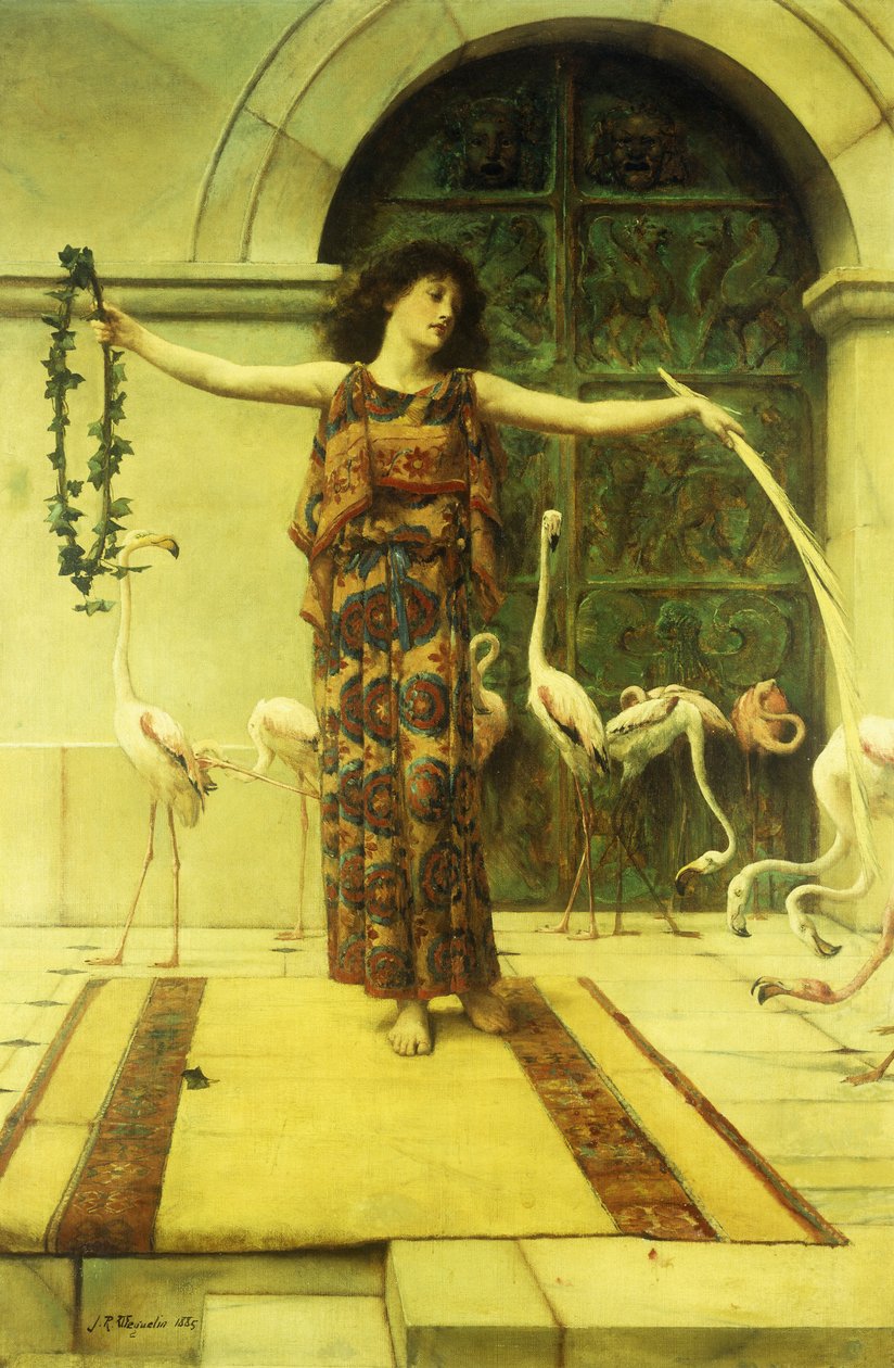 Flamingos dans, 1885 av John Reinhard Weguelin