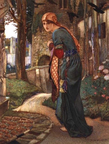 Isabella, från Decameron av Boccaccio av John Riley Wilmer