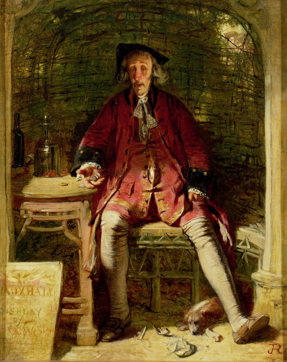 The Old Showman, Vauxhall Gardens av John Ritchie