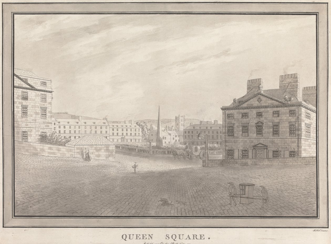 Bad: Queen Square av John Robert Cozens