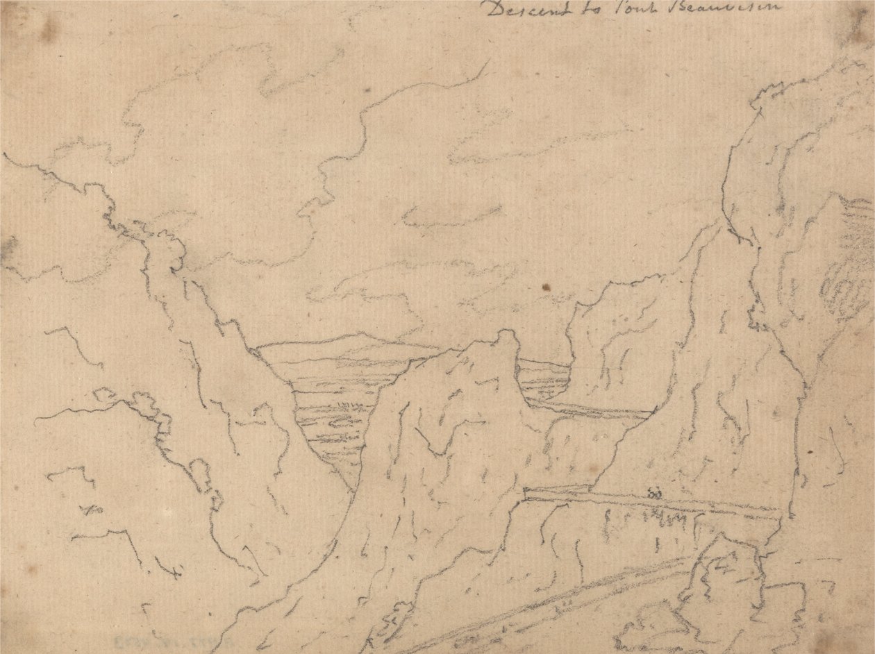 Nedstigning till Pont de Beauvoisin av John Robert Cozens