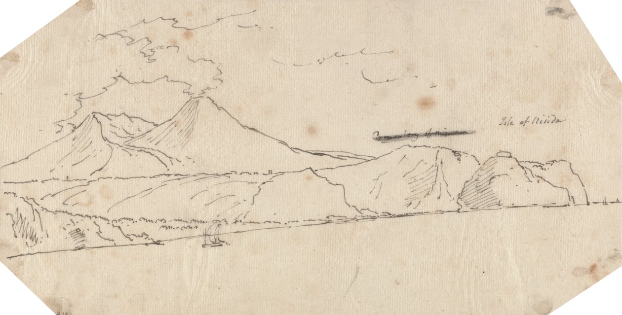 Isle of Nisida av John Robert Cozens