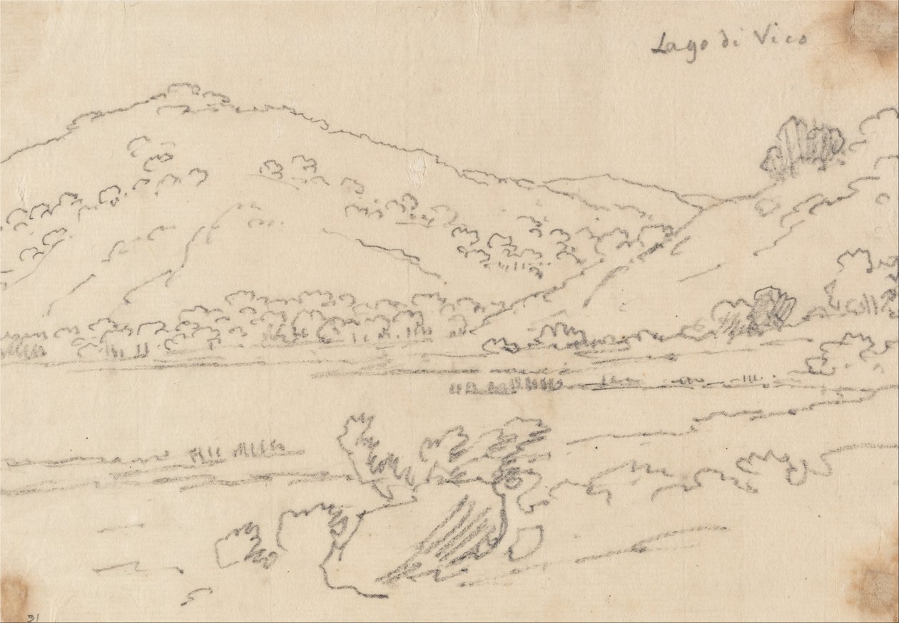 Vico-sjön av John Robert Cozens