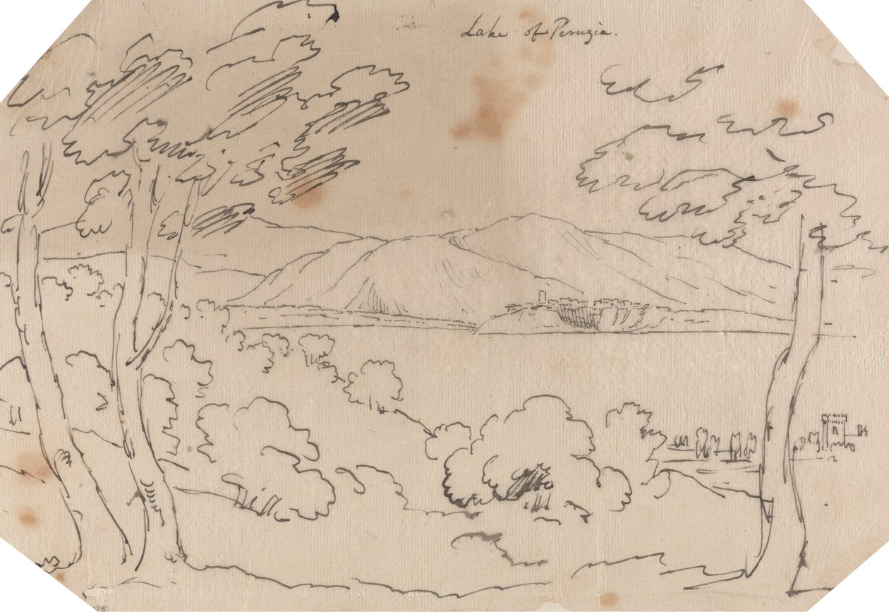 Perugiasjön av John Robert Cozens