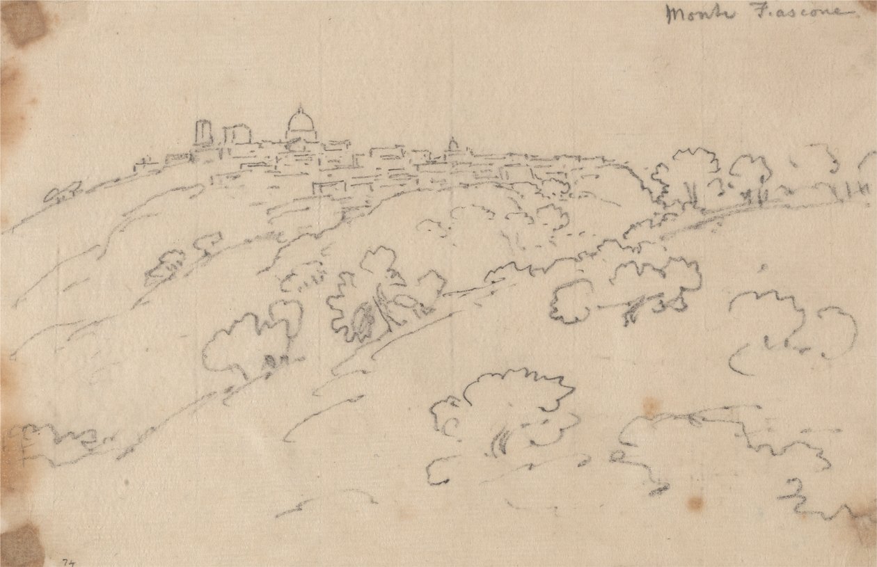 Montefiascone av John Robert Cozens