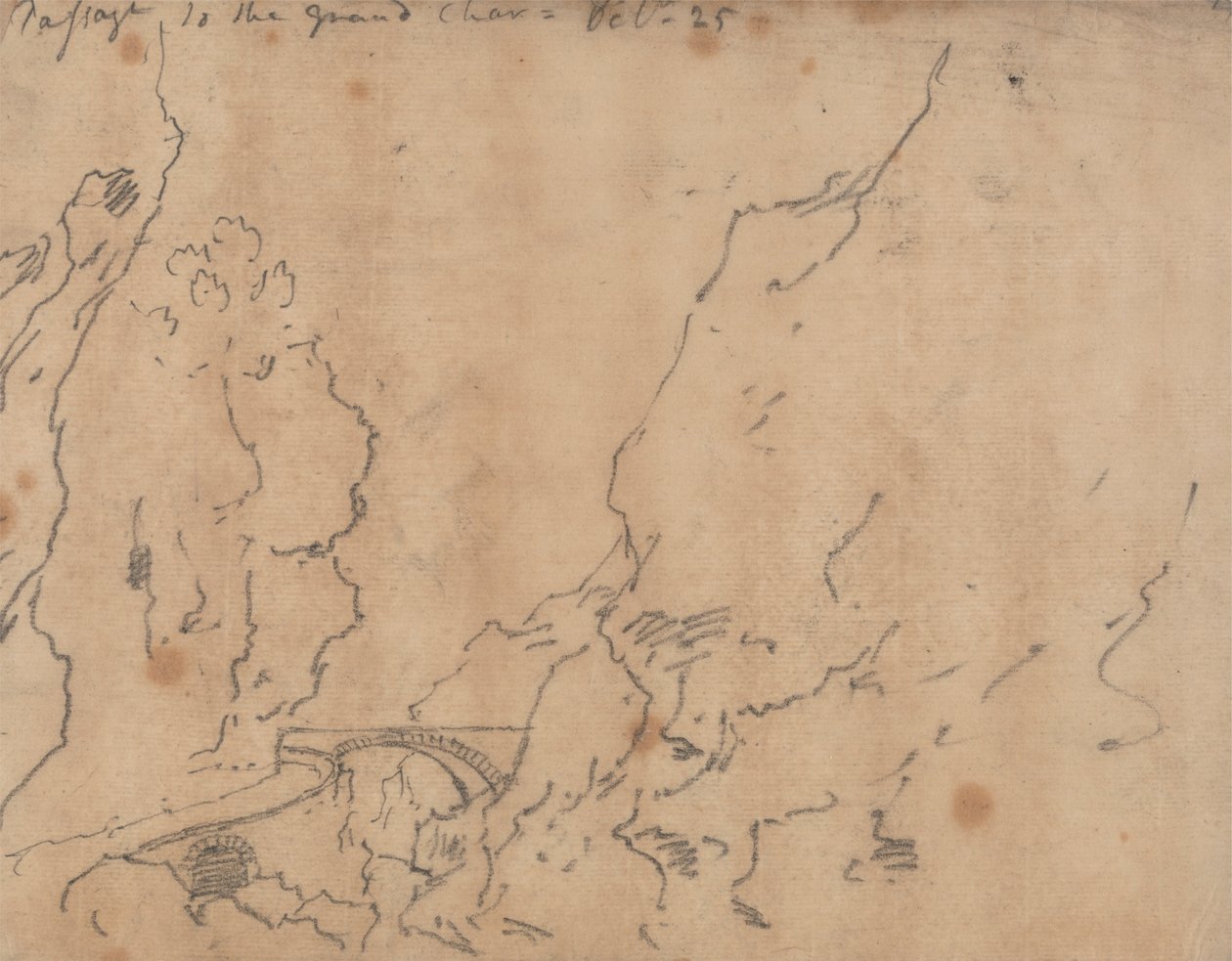 Passage till Grand Chartreuse av John Robert Cozens