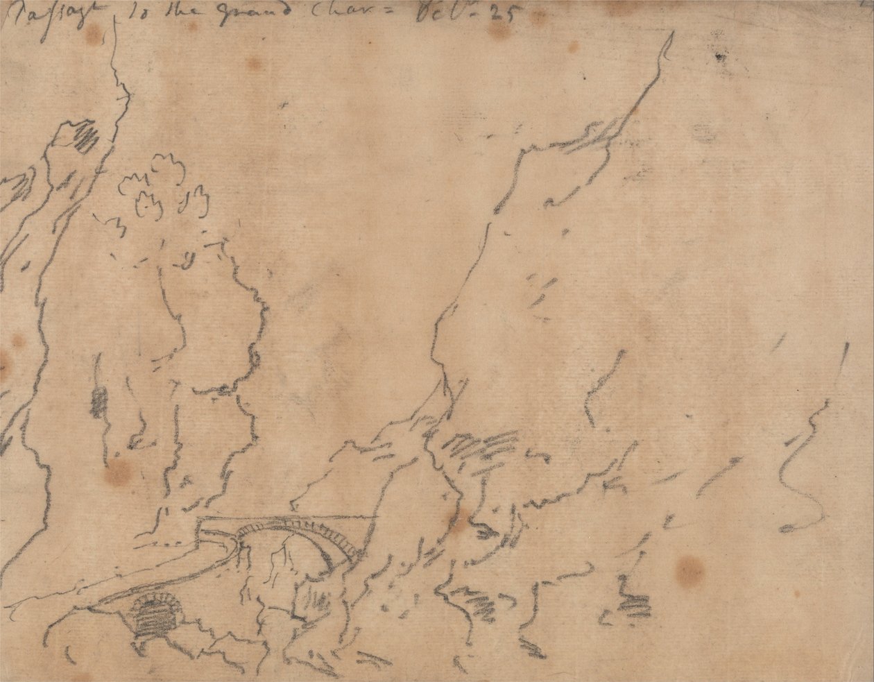 Passage till Grand Chartreuse av John Robert Cozens