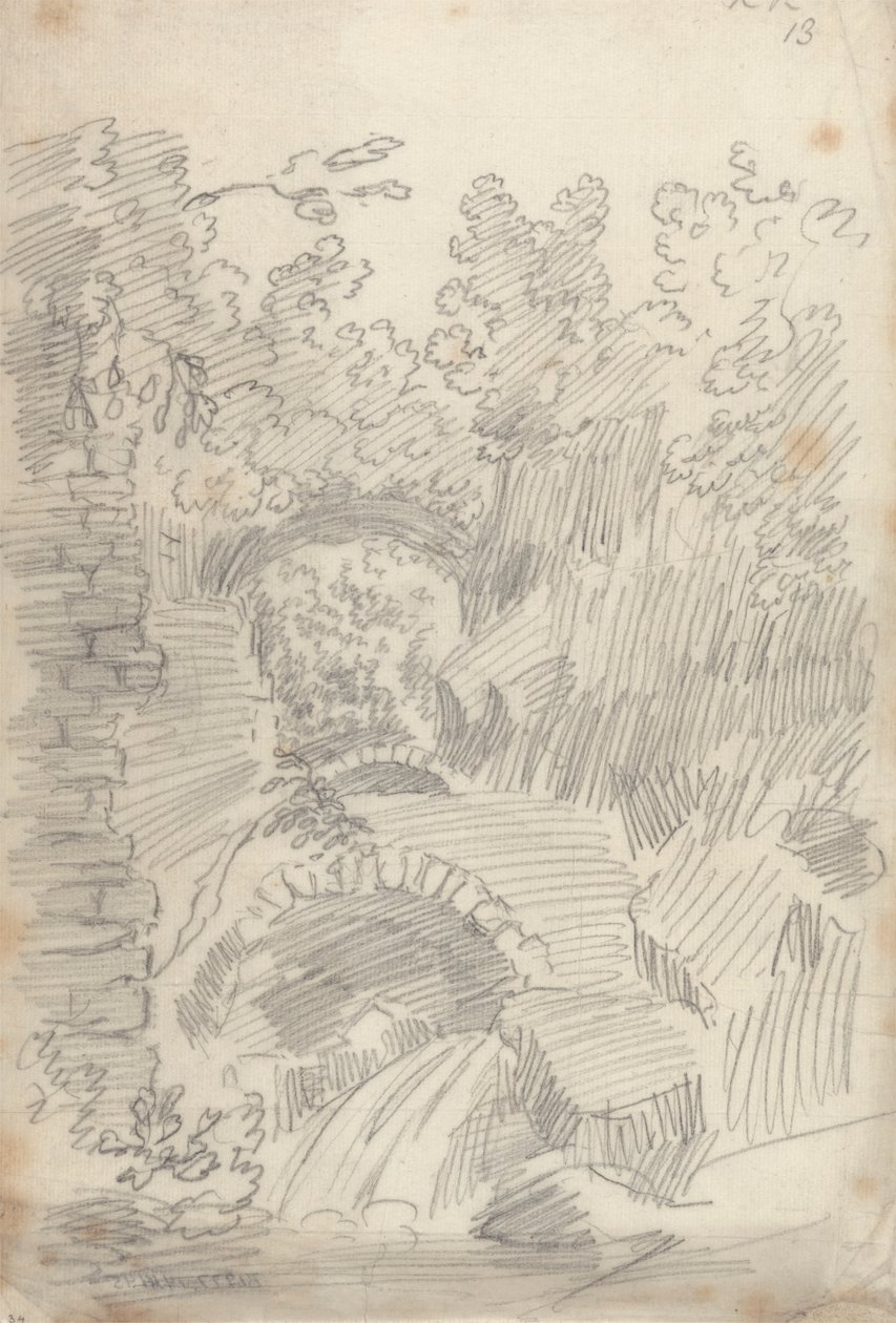 Terrano Bridge, Civita Castellana av John Robert Cozens