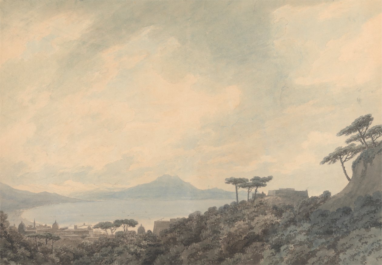 Neapelbukten från Capodimonte av John Robert Cozens