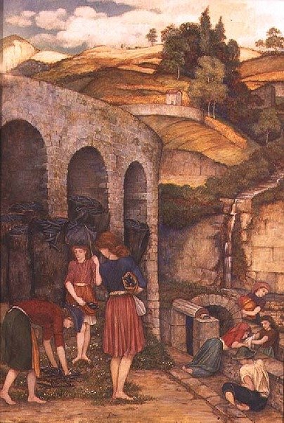 Träkolstjuvarna (tempera) av John Roddam Spencer Stanhope