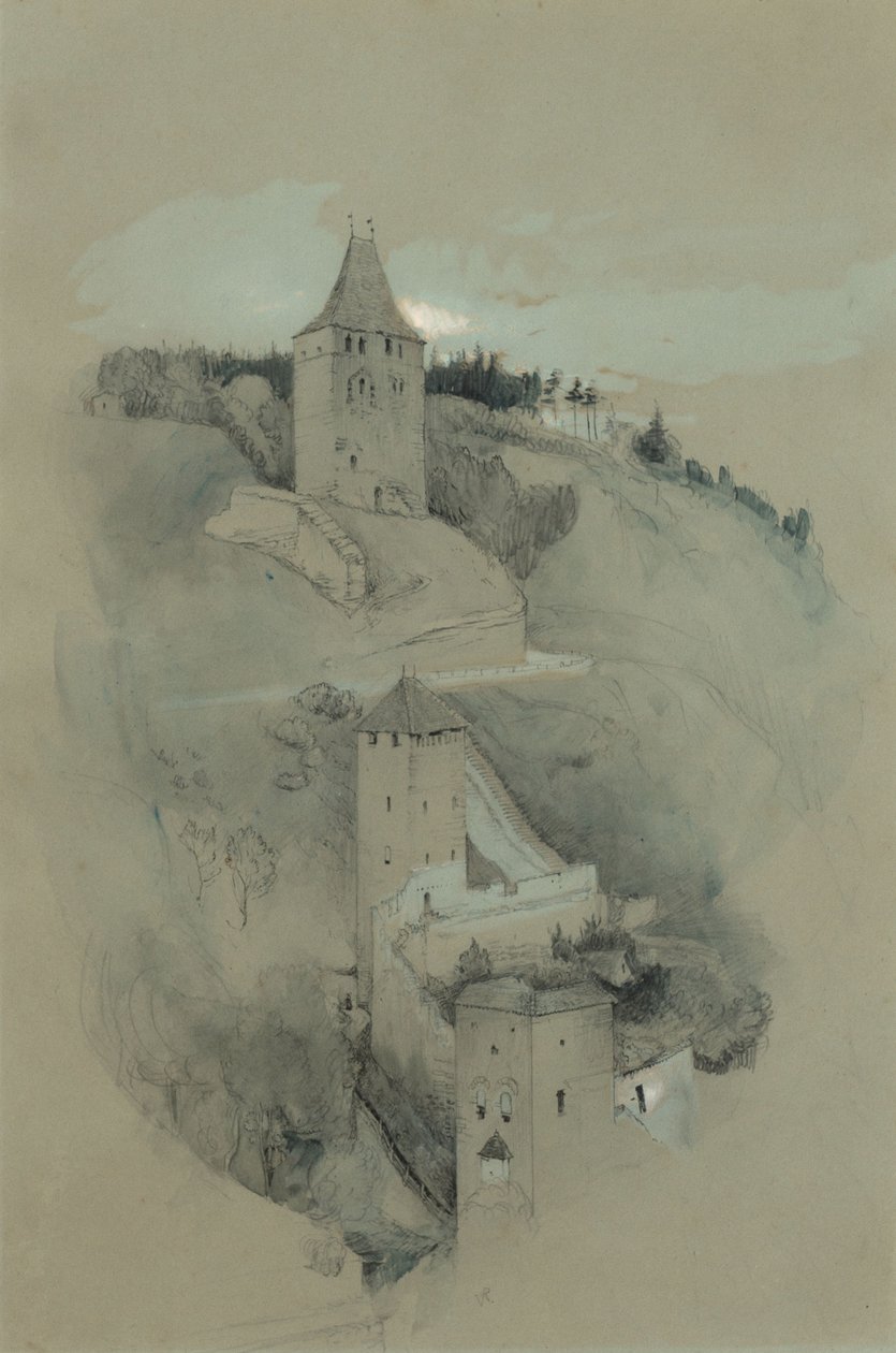 Tornen i Fribourg, Schweiz av John Ruskin