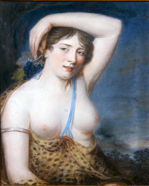 A Bacchante (pastell) av John Russell