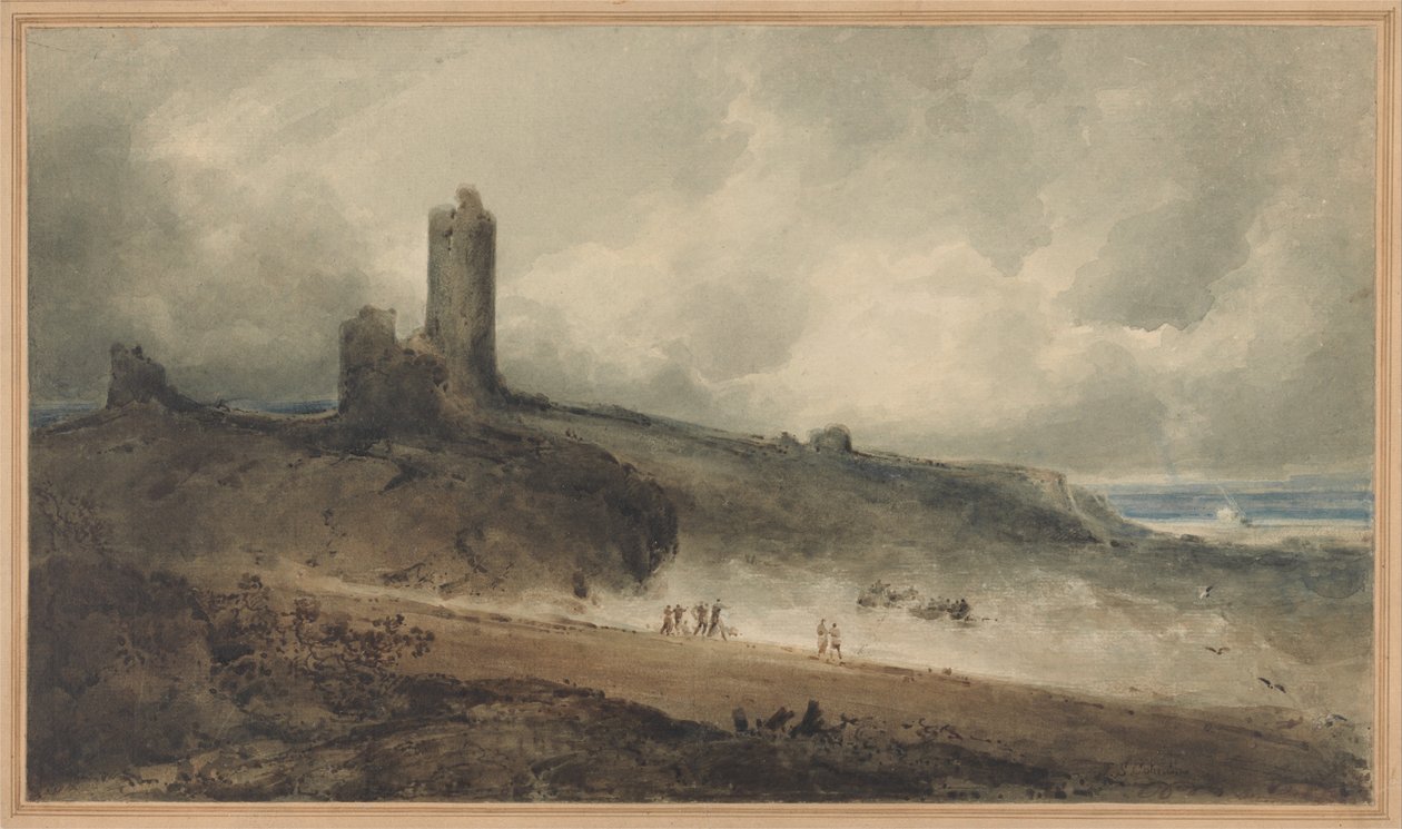 Aberystwyth slott av John Sell Cotman