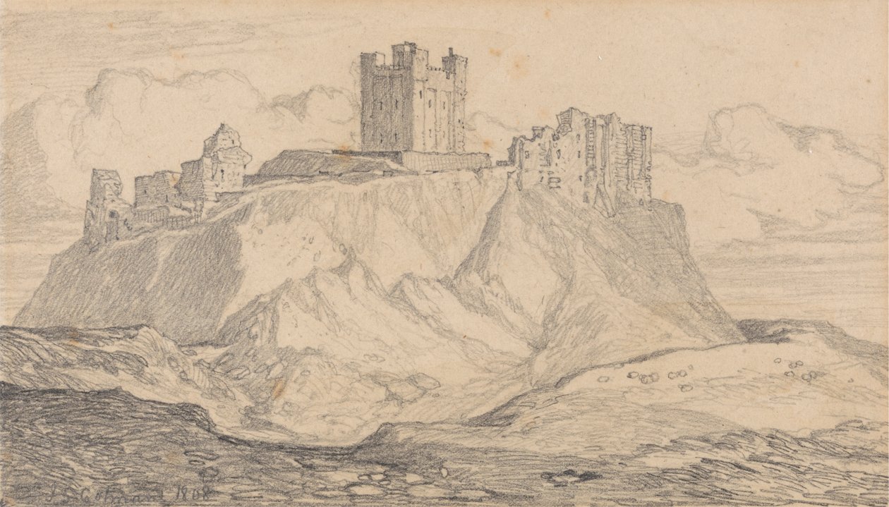 Bamburgh Castle, Northumberland av John Sell Cotman