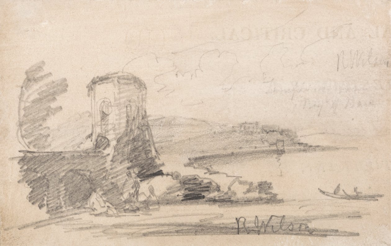 Bridge and Tower, efter Richard Wilson av John Sell Cotman