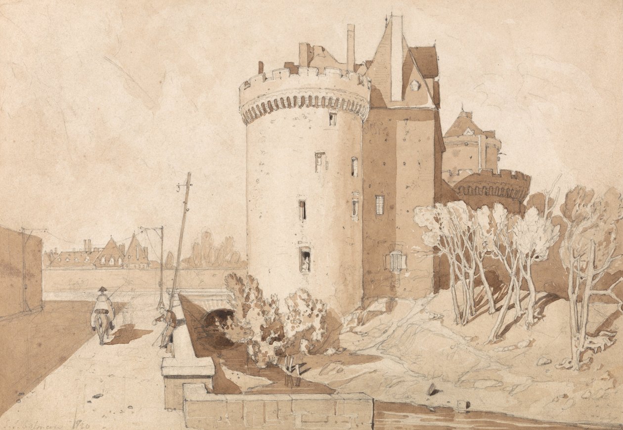 Slottet i Alencon av John Sell Cotman