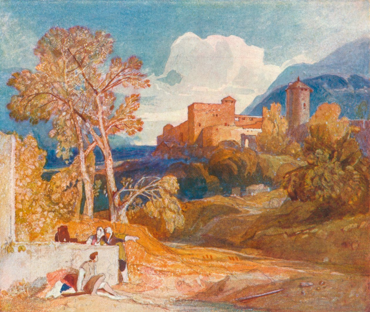 Klassiskt landskap, c1832 av John Sell Cotman
