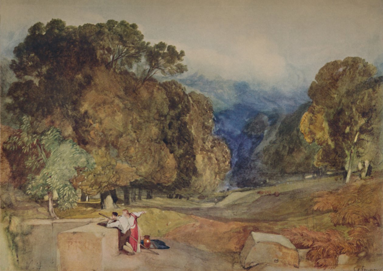 Parkscen, 1923 av John Sell Cotman