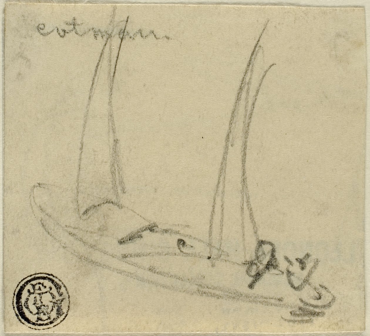 Segelbåt av John Sell Cotman