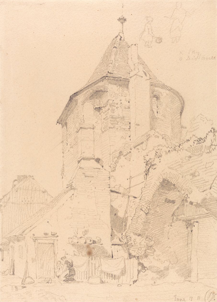 Yarmouth, nordvästra tornet av John Sell Cotman
