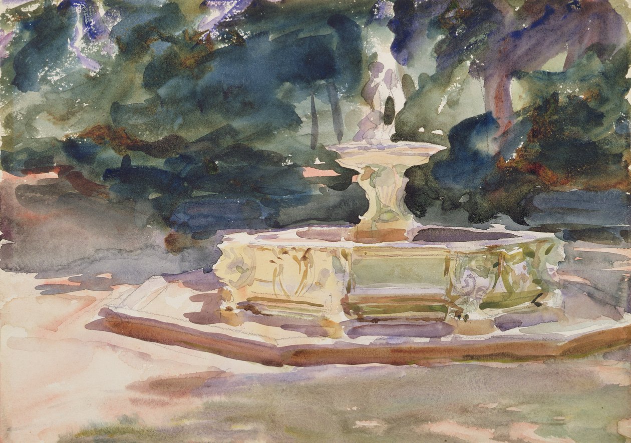 Aranjuez, ca 1902-03 (wc på papper) av John Singer Sargent