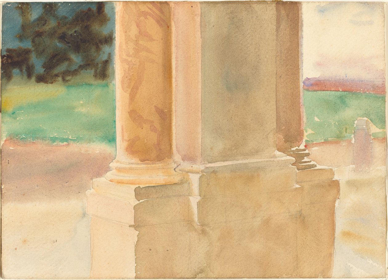 Frascati, arkitekturstudie av John Singer Sargent