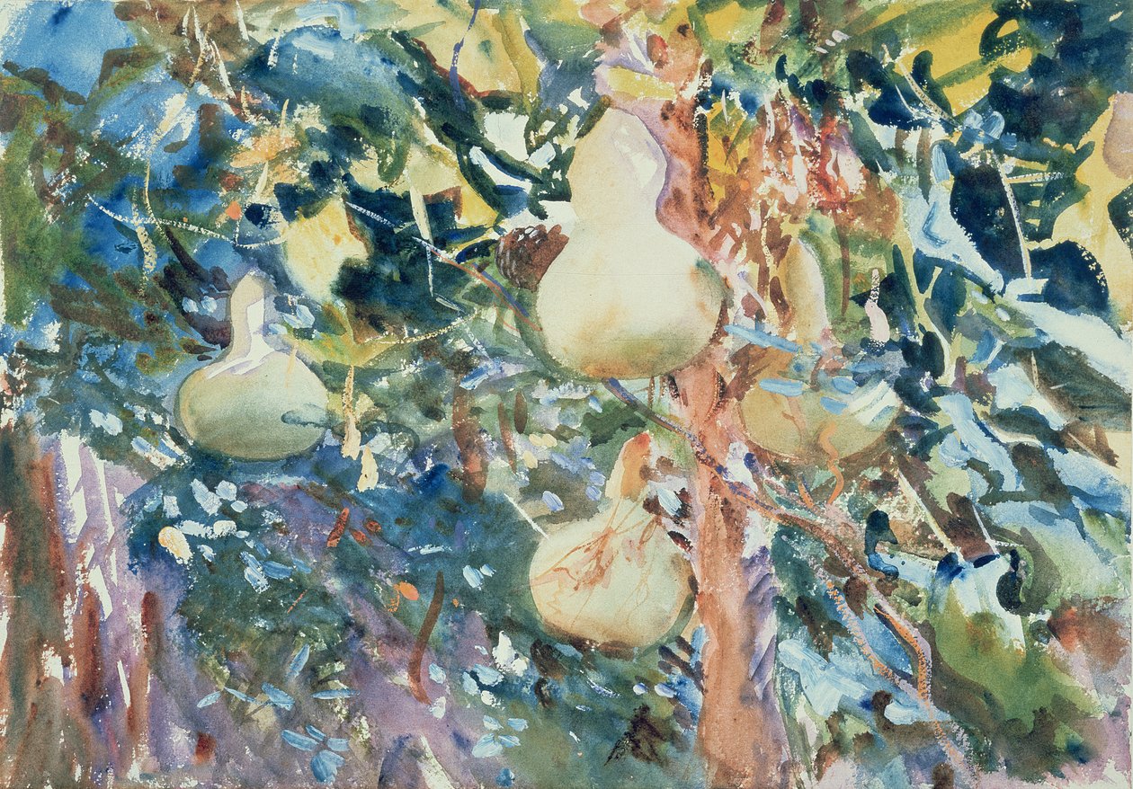 Kalebasser, ca 1905 (wc på papper) av John Singer Sargent