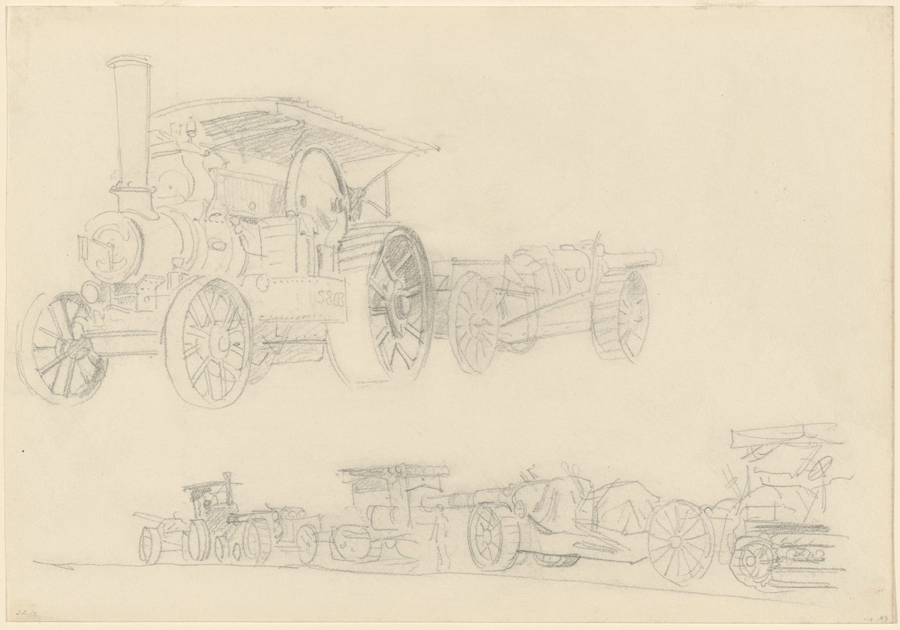 Vapenvagnar, Frankrike, 1918. av John Singer Sargent