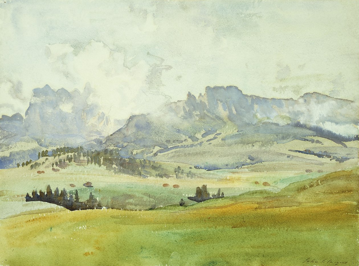 I Dolomiterna, 1914 av John Singer Sargent