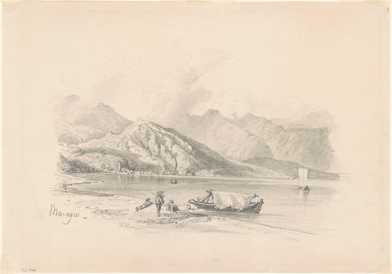 Lake Shore, Menaggio [recto], 1869. av John Singer Sargent