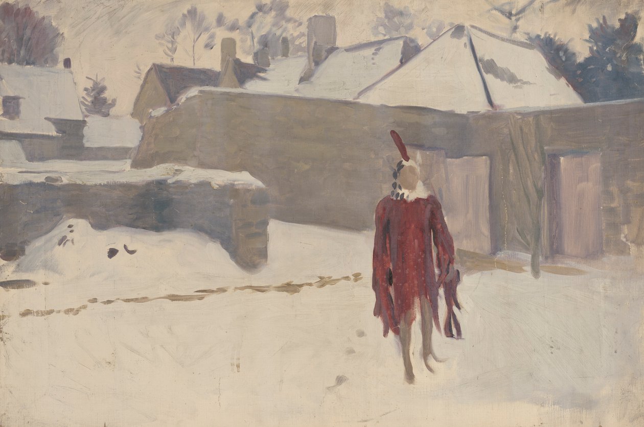 Mannikin i snön av John Singer Sargent