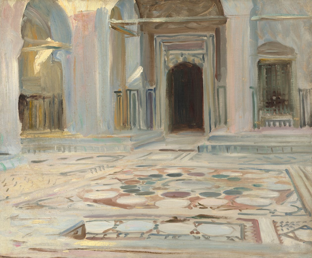 Pavement, Kairo, 1891. av John Singer Sargent