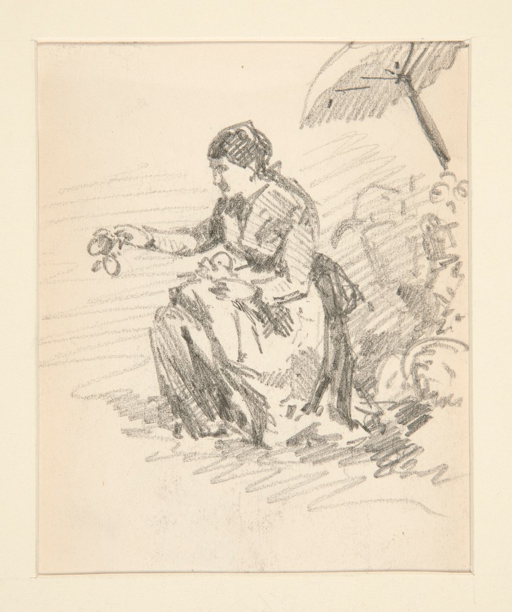 Sittande figur av en kvinna av John Singer Sargent