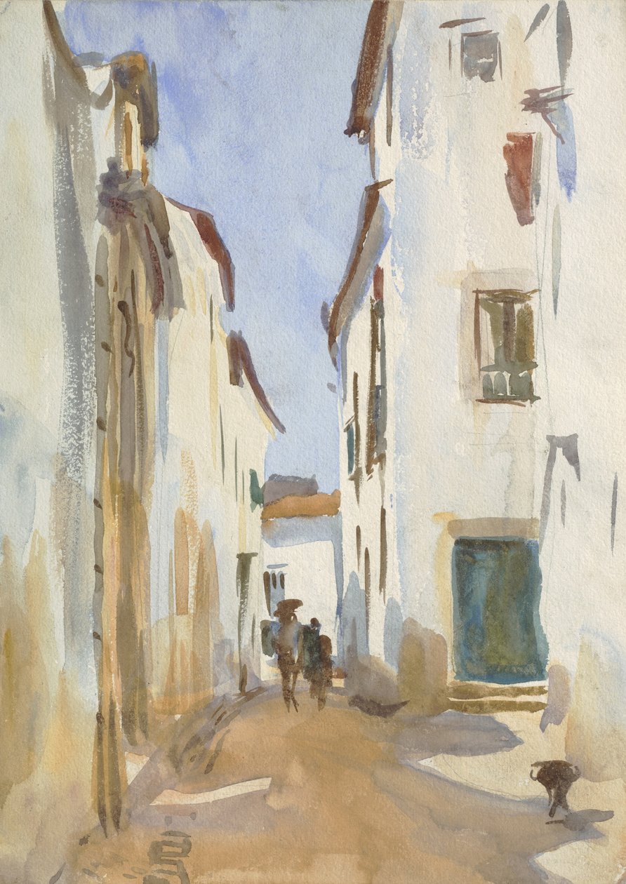 Gata i en medelhavsstad av John Singer Sargent