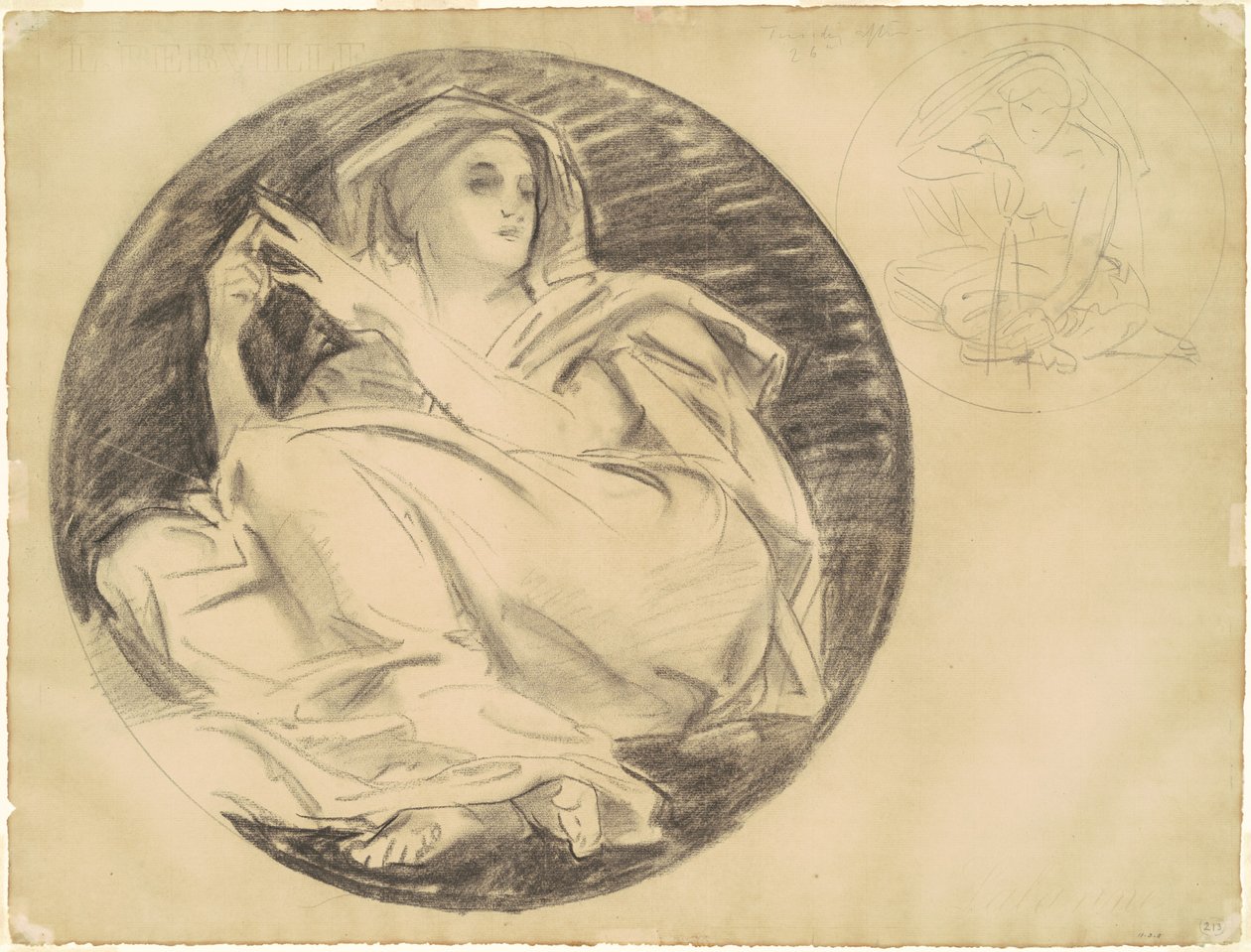Studier för "Astronomy" av John Singer Sargent