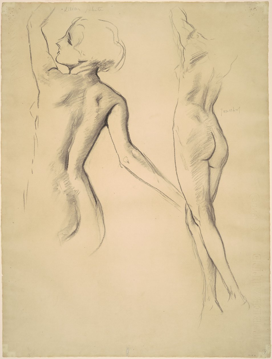 Studier för dansande figurer, 1919-1920. av John Singer Sargent