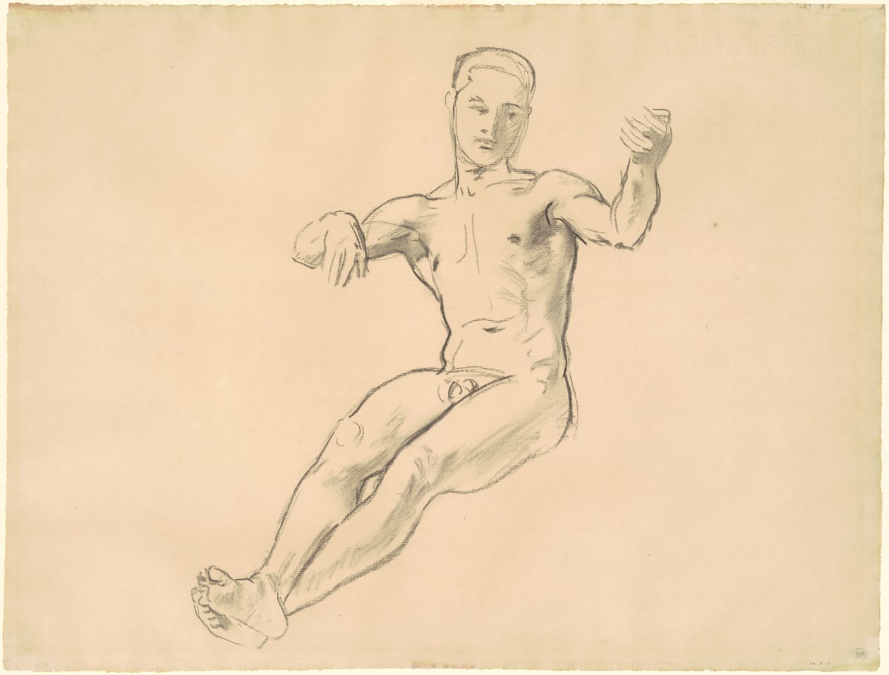 Studie för Arion, 1919-1920. av John Singer Sargent
