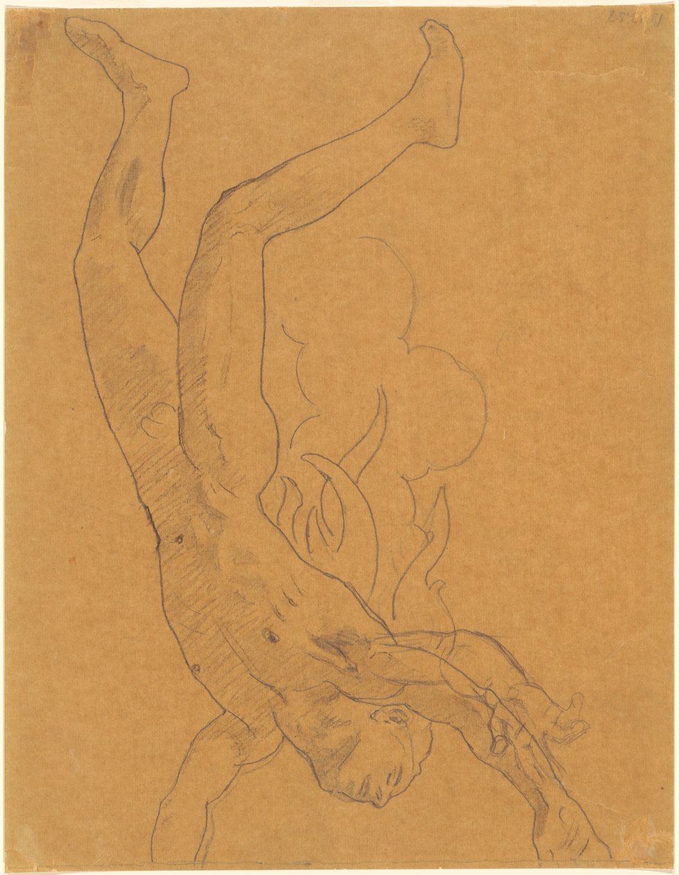 Studie för Phaethon, 1922-1925. av John Singer Sargent