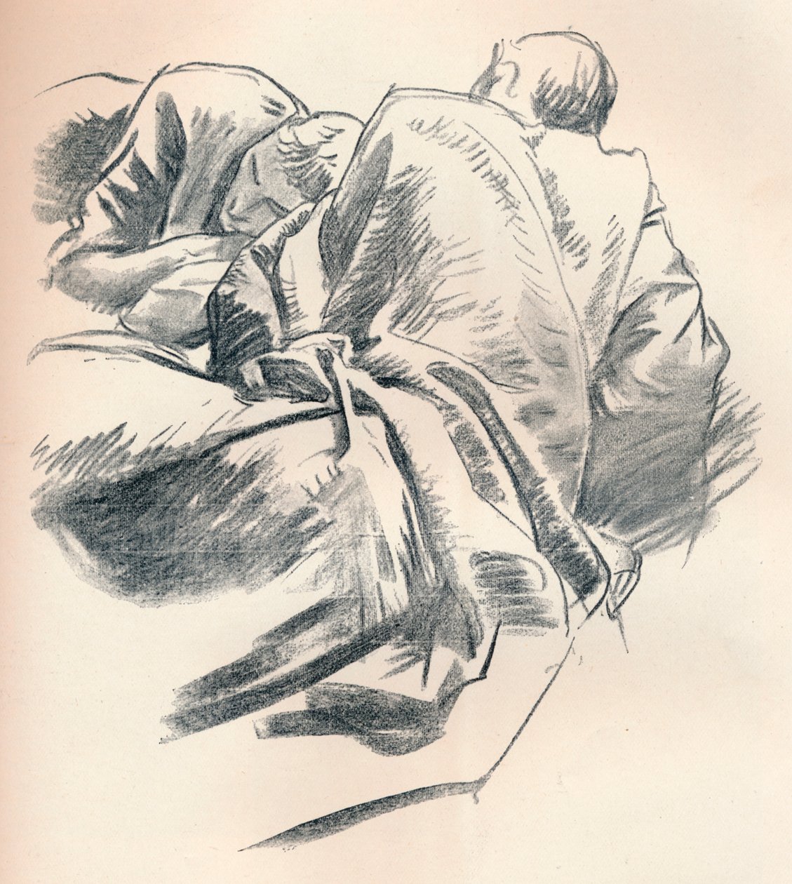 Study of Draperi, c1916 av John Singer Sargent