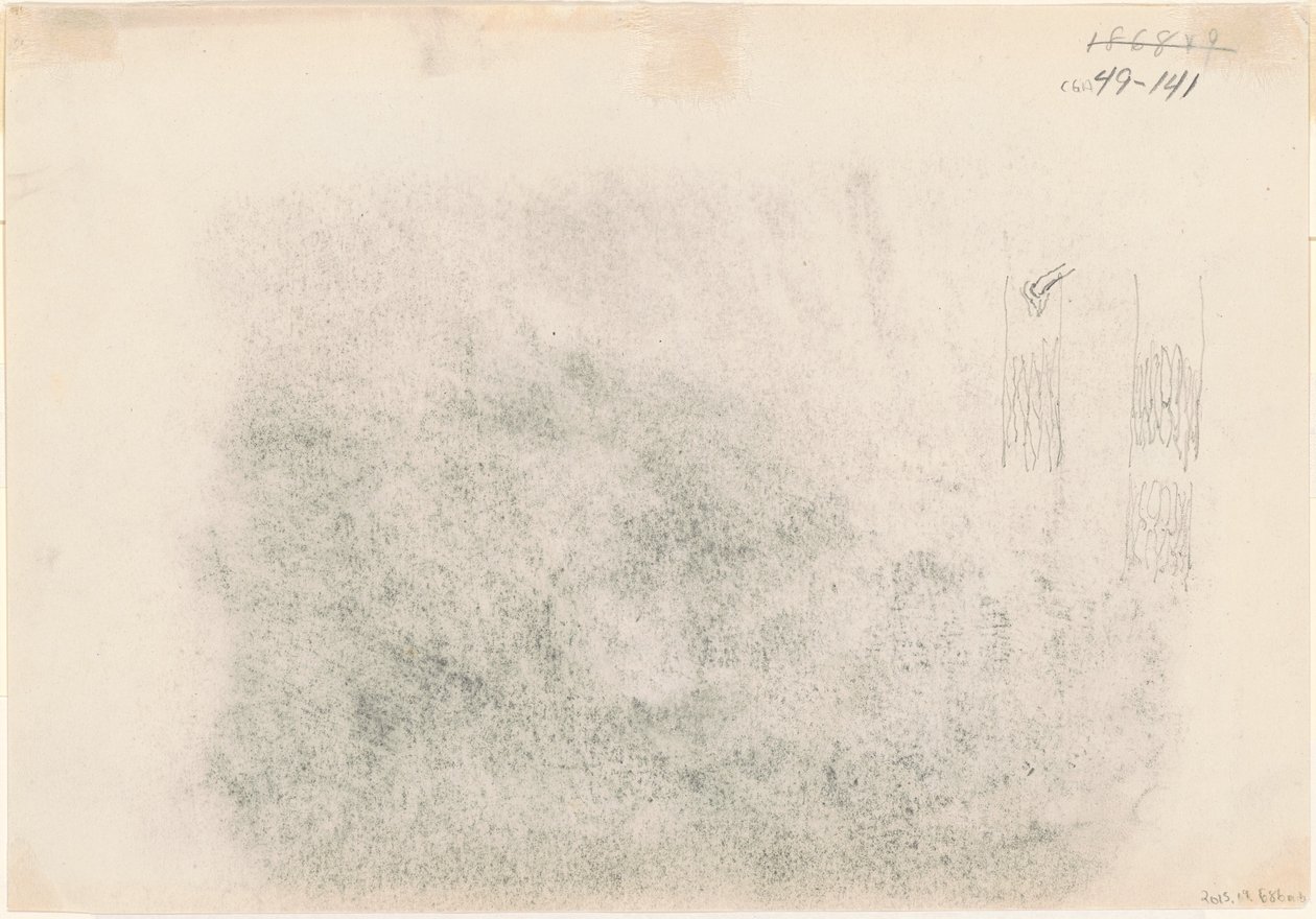 Trädstammar [verso] av John Singer Sargent