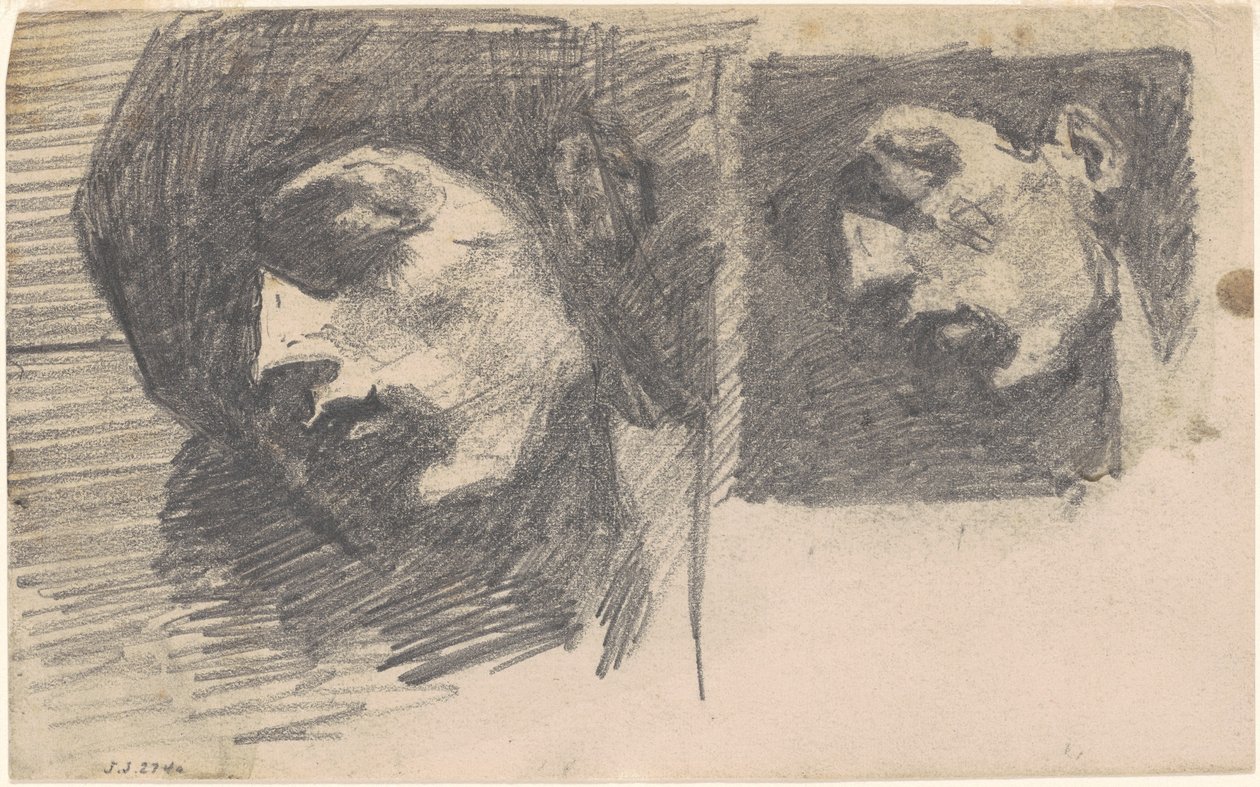 Två huvuden, 1875-1880. av John Singer Sargent