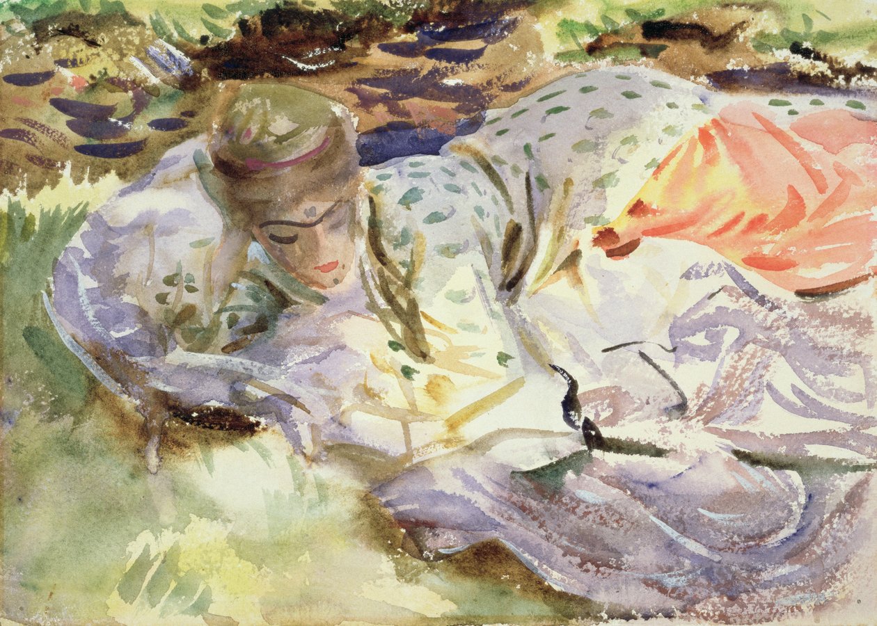 Zuleika, ca 1906 (wc på papper) av John Singer Sargent