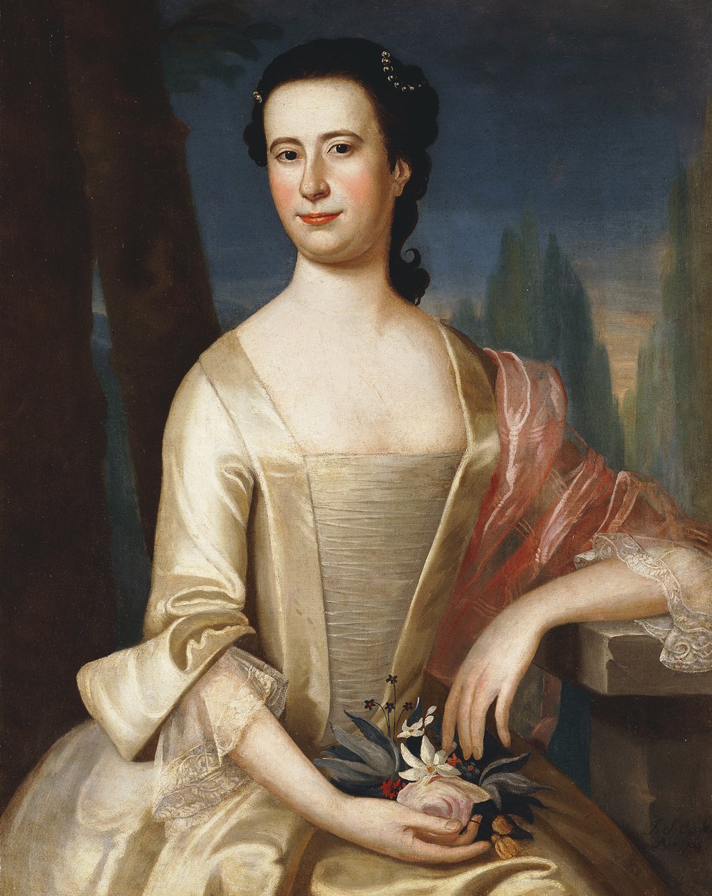 Porträtt av en kvinna, 1755 av John Singleton Copley