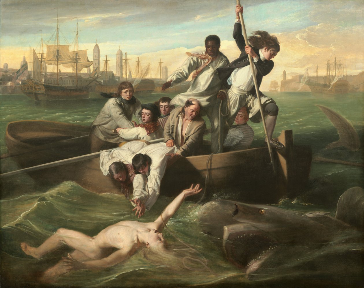 Watson och hajen, 1778. av John Singleton Copley
