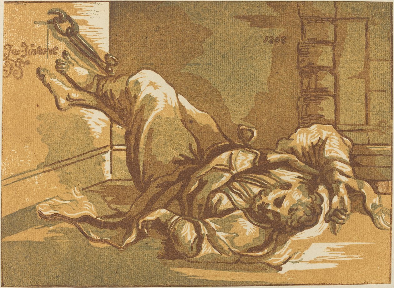 Man i kedjor av John Skippe after Jacopo Tintoretto