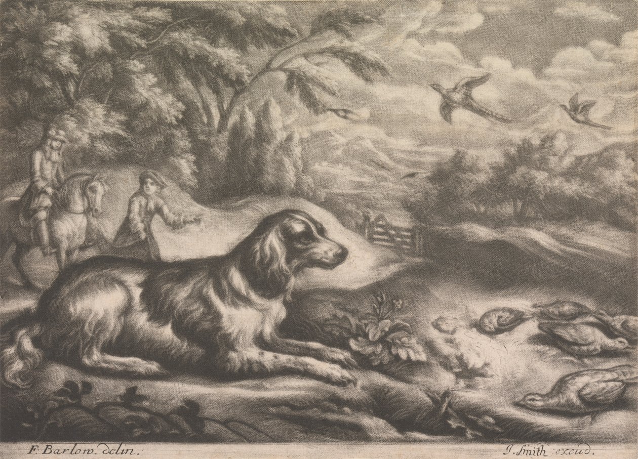 Jakthund och fasaner av John Smith