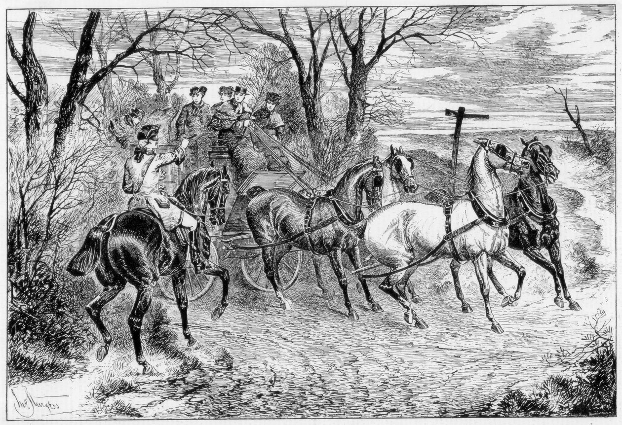 En riddare på vägen, 1881. av John Sturgess