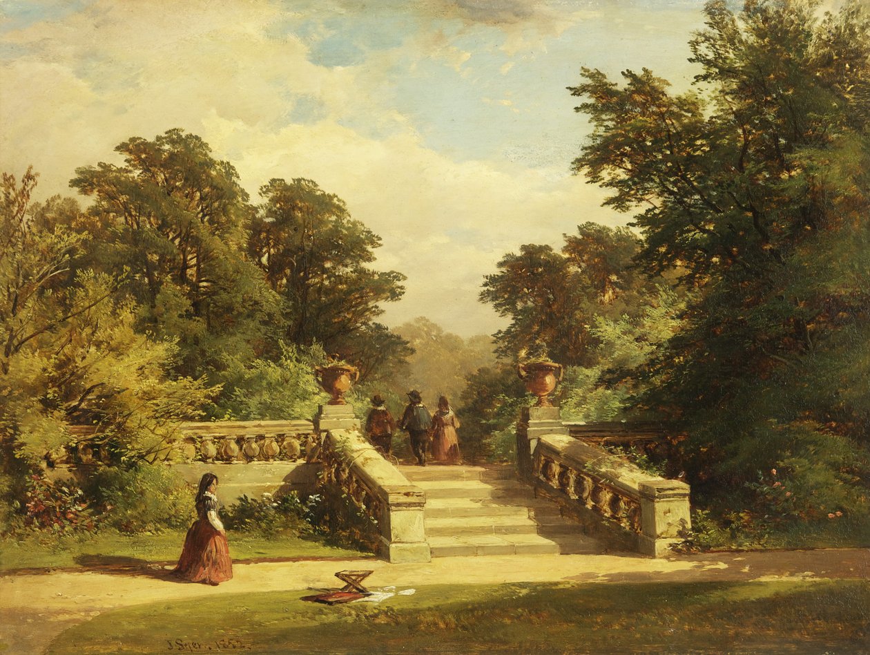 Ingång till Haddon Hall av John Syer