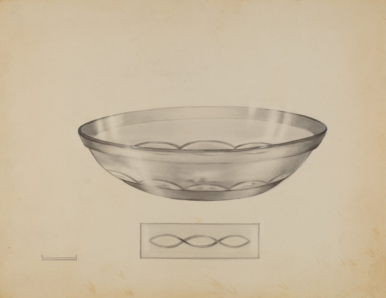 Grund skål, ca. 1936. av John Tarantino