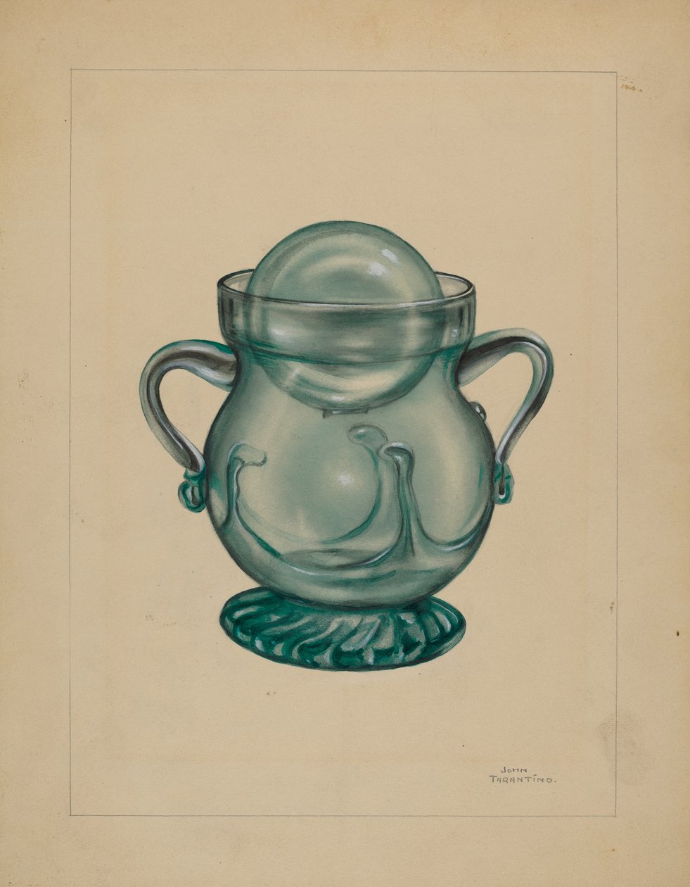Sockerskål, ca. 1936. av John Tarantino